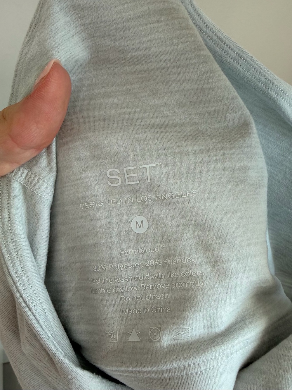 SET Active Formcloud Light Gray Racerback Tank - Picture 3 of 3